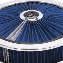 Edelbrock 43661 - Air Cleaner Pro-Flo High-Flow Series Round Filtered Top 14In Dia X 3 125In