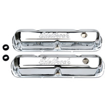 Edelbrock 4495 - Valve Cover Signature Series Chrysler 1965-1991 318-340-360 CI V8 Chrome