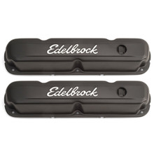 Edelbrock 4473 - Valve Cover Signature Series Chrysler 1965-1991 318-340-360 CI V8 Black