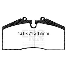 EBC DP3767C - 96-98 Porsche 911 (993) 3.6 Carrera 4S Redstuff Rear Brake Pads