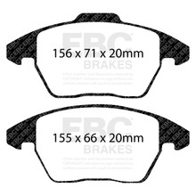 EBC DP41517R - 06-13 Audi A3 2.0 Turbo (Girling rear caliper) Yellowstuff Front Brake Pads