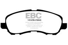 EBC DP41614R - 11-14 Chrysler 200 2.4 Yellowstuff Front Brake Pads