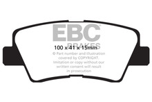 EBC DP42031R - 09-11 Hyundai Azera 3.3 Yellowstuff Rear Brake Pads