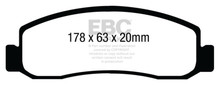 EBC DP41892R - 08-10 Ford F250 (inc Super Duty) 5.4 (2WD) Yellowstuff Front Brake Pads
