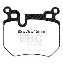 EBC DP41996R - 08-10 BMW 135 3.0 Twin Turbo Yellowstuff Rear Brake Pads