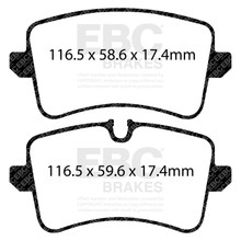 EBC DP42082R - 11 Audi A6 2.0 Turbo Yellowstuff Rear Brake Pads