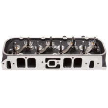 Edelbrock 61559 - Single Marine BBC Rect Port Head w/ Valves