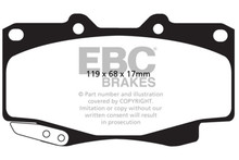 EBC DP42005R - 99-04 Toyota Tacoma 4WD 2.7 Yellowstuff Front Brake Pads