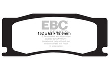 EBC DP42111R - 08-09 Jaguar XKR 4.2 Supercharged (Portfolio) Yellowstuff Front Brake Pads