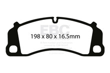 EBC DP42206R - 13-15 Porsche 911 (991) (Cast Iron Rotor only) 3.8 GT3 Yellowstuff Front Brake Pads