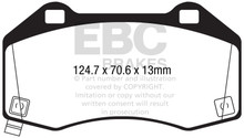 EBC DP42286R - 2016+ Mazda Miata MX-5 / 17-20 Fiat 124 Spider Abarth Yellowstuff Front Brake Pads