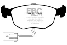 EBC DP4956R - 98-99 Ford Contour 2.5 SVT Yellowstuff Front Brake Pads