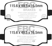 EBC DP62237 - 15+ Fiat 500X 1.4 Turbo Greenstuff Rear Brake Pads