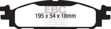 EBC DP61873 - 11+ Ford Explorer 2.0 Turbo 2WD Greenstuff Front Brake Pads