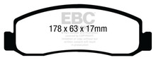 EBC DP61898 - 11 Ford F250 (inc Super Duty) 6.2 (2WD) Greenstuff Front Brake Pads