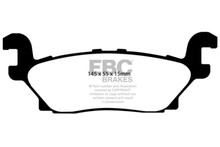 EBC DP61760 - 05-07 Hummer H3 3.5 Greenstuff Rear Brake Pads