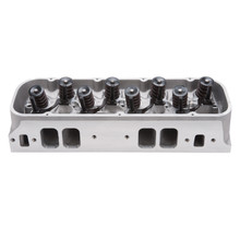 Edelbrock 77485 - Cyl Head BBC Victor Jr 24 Deg Rect Port 300cc 106cc Combustion Chamber
