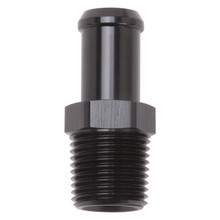 Edelbrock 8159 - Hose End Straight 1/2In NPT to 5/8In Barb Black Anodize