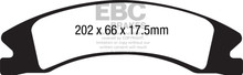 EBC ED91885 - 15+ Cadillac Escalade Ext/Esv 6.2 2WD Extra Duty Front Brake Pads
