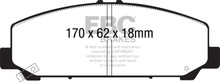EBC ED91808 - 06-07 Infiniti QX56 5.6 (Akebono) Extra Duty Front Brake Pads