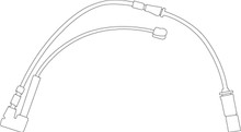 EBC EFA184 - 2015+ Mini Cooper Hardtop (F55) 1.5L Turbo (4 Lug Rotor) Front Wear Leads