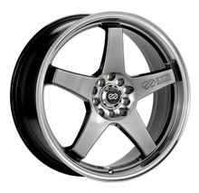 Enkei 446-875-5238HB - EV5 18x7.5 5x105/110 38mm Offset 72.6 Bolt Diameter Hyper Black w/ Machined Lip Wheel