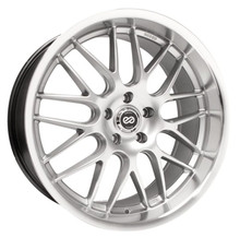 Enkei 469-875-8042HS - Lusso 18x7.5 42mm Offset 5x100 Bolt Pattern 72.6 Bore Hyper Silver w/ Machined Lip Wheel