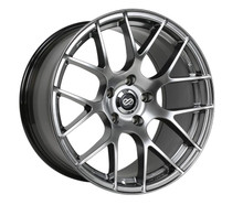 Enkei 467-880-8035HS - Raijin 18x8 35mm Offset 5x100 Bolt Pattern Hyper Silver Wheel