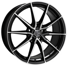 Enkei 509-775-6545BKM - DRACO 17x7.5 5x114.3 45mm Offset 72.6mm Bore Black Machined Wheel