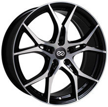 Enkei 517-980-6545BKM - Vulcan 19X8.0 45mm Offset 5x114.3 Bolt 72.6mm Bore Black Machined Wheel
