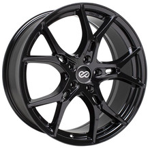 Enkei 517-880-1240BK - Vulcan 18X8.0 40mm Offset 5x120 Bolt 72.6mm Bore Gloss Black Wheel