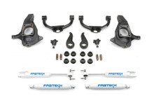 Fabtech K1055 - 11-19 GM C/K2500HD/3500HD 4in Ultimate System w/Perf. Shocks
