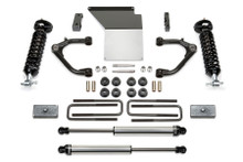 Fabtech K1071DL - 14-18 GM K1500 w/OE Alum. UCA 4in Uniball UCA System w/DL 2.5 Coilovers & Rear DL Shocks