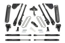 Fabtech K2409M - 23-24 Ford F250/350 4WD Diesel 4in 4 Link System w/ Coils and Stealth Monotube Shocks