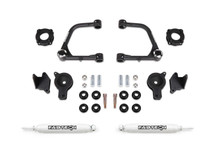 Fabtech K7089 - 3" UCA KIT W/UNIBALLS & FR SHK SPCRS & RR AIR BAG SPCRS & RR PERF SHOCKS 2022 TU