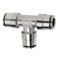 Firestone 3105 - Union Tee 3/8in. Nickel Push-Lock Air Fitting - 25 Pack (WR1760)