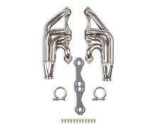 Flowtech 11573FLT - Small Block Chevy Turbo Headers - Polished Finish