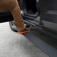Go Rhino 20415580PC - RealTruck 15-24 Ford F-150 SC 4dr VoltStep Electric Running Board Kit - Tex. Blk