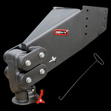 GEN-Y Hitch GH-8056AL - Gen-Y Executive Torsion-Flex Auto Rhino 5th Wheel Pin Box Rep w/Gooseneck 2-5/16in Coupler