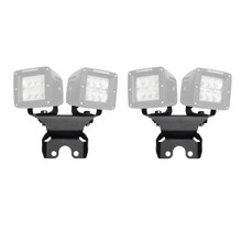 Go Rhino 599502T - 18-20 Jeep Wrangler JL/JLU Light Mount - One or Two 3in Cubes