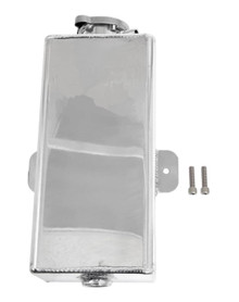 Granatelli Motorsports 500303 - Granatelli 2.50qt 3/8in NPT In 1/2in NPT Out 4inx4.5inx9.5in Alum Rectangular Coolant Tank- Polished