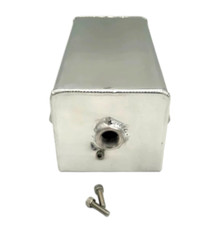 Granatelli Motorsports 500301 - Granatelli 1.25qt 3/8in NPT In 1/2in NPT Out 3inx4.5inx7in Alum Rectangular Expansion Tank- Polished