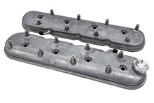 Granatelli Motorsports 640365 - Granatelli 96-22 GM LS Standard Valve Cover w/Angled Coil Mount - Cast Finish (Pair)
