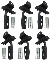 Go Rhino 6845065 - 18-20 Jeep Wrangler JLU Brackets for OE Xtreme Cab Length SideSteps