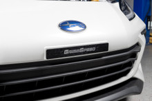 GrimmSpeed 111051 - License Plate Frames  Red Text (Single)