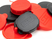 GrimmSpeed 120070 - Engine Bay Reservoir Cap Set Red For Subaru 02-21 WRX/STI/FXT/OBXT/LGT