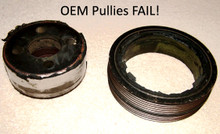 GrimmSpeed 095015BK - Lightweight Crank Pulley Black For Subaru All EJ Engines