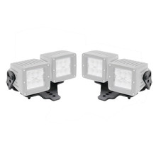 Go Rhino 731230T - 18-20 Jeep Wrangler JL/JLU/Gladiator JT Light Mount - Two 3in Cubes