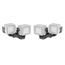 Go Rhino 732231T - 18-20 Jeep Wrangler JL/JLU/Gladiator JT Light Mount - Two 3in Cubes