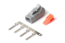 Haltech HT-031002 - Male Deutsch DTM-4 Connector 7.5 Amp Plug & Pins